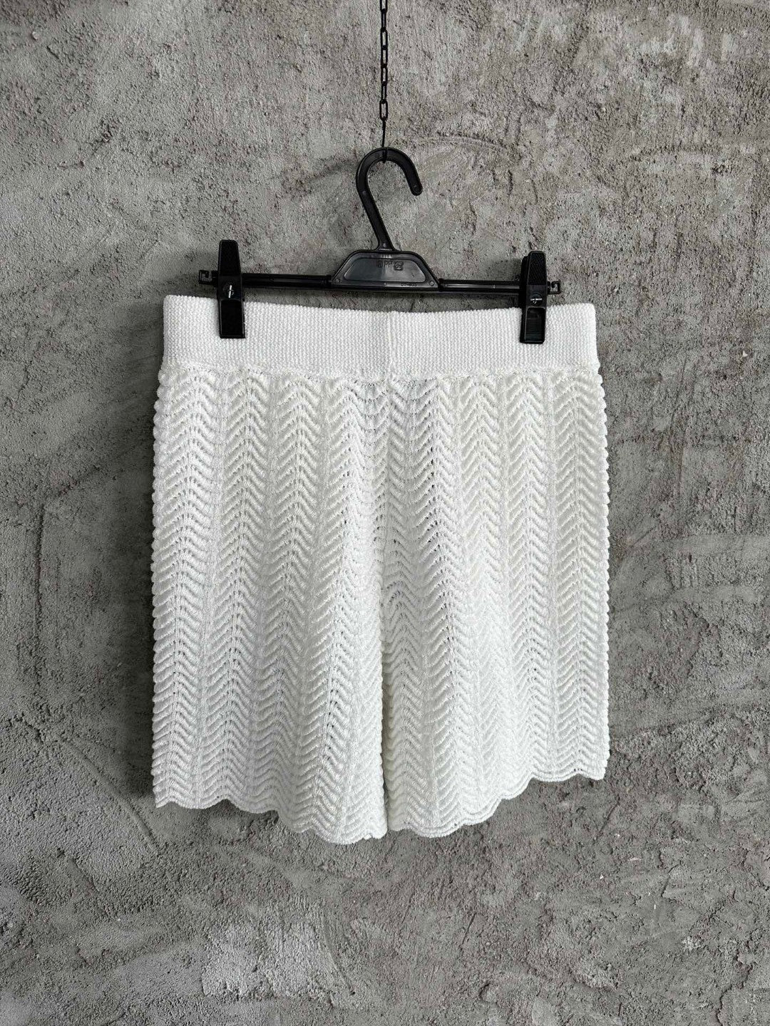 Knitted All White - Shorts
