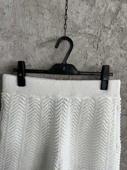 Knitted All White - Shorts