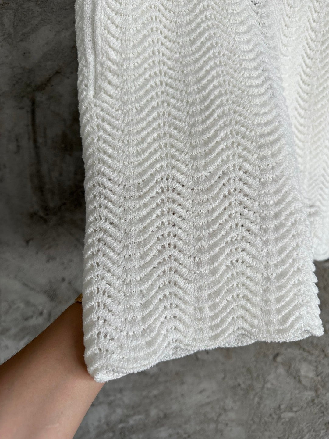 Knitted All White - Shorts