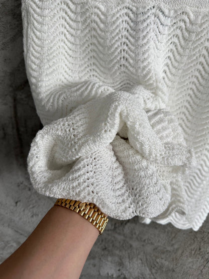 Knitted All White - Shorts