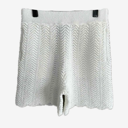 Knitted All White - Shorts