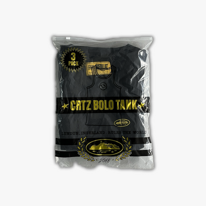 3-Pack Bolo Tank Vest - Black | Men’s
