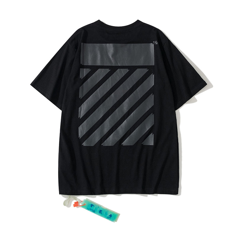 Double Diag/Stripe  - Black