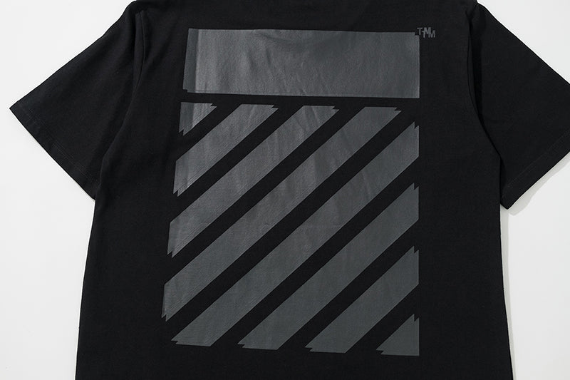 Double Diag/Stripe  - Black