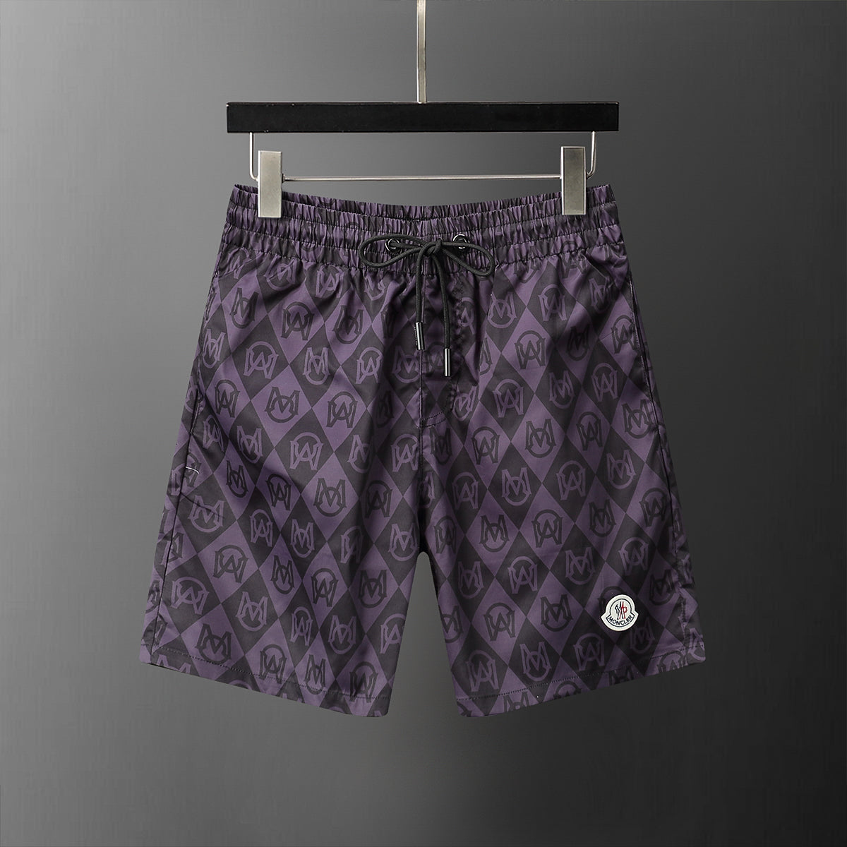Black “M Pattern” Swimshorts