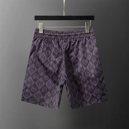 Black “M Pattern” Swimshorts