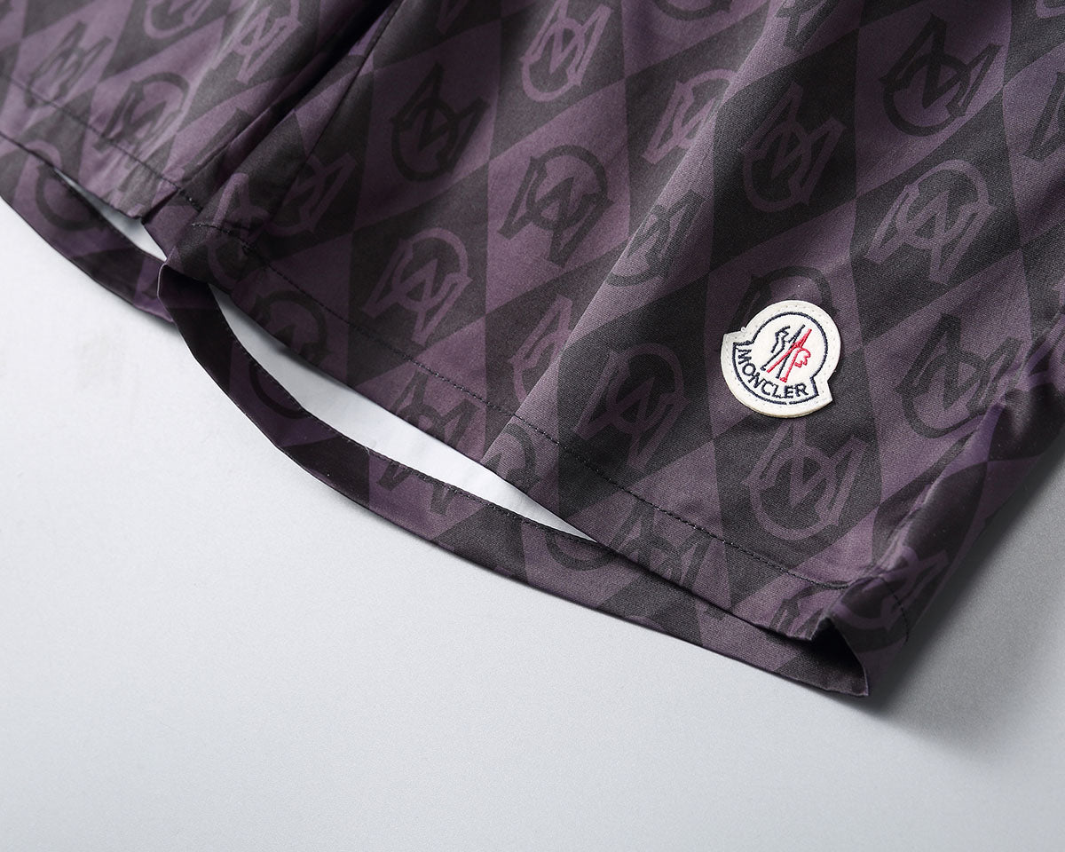 Black “M Pattern” Swimshorts