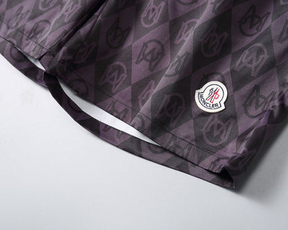 Black “M Pattern” Swimshorts