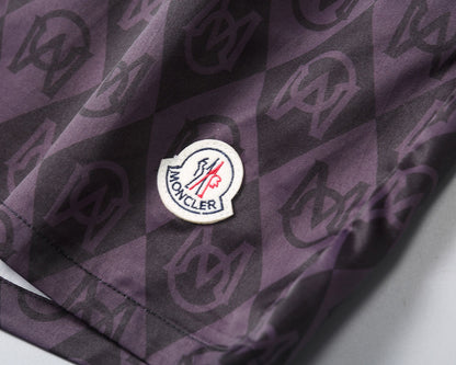 Black “M Pattern” Swimshorts