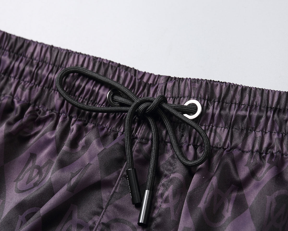 Black “M Pattern” Swimshorts