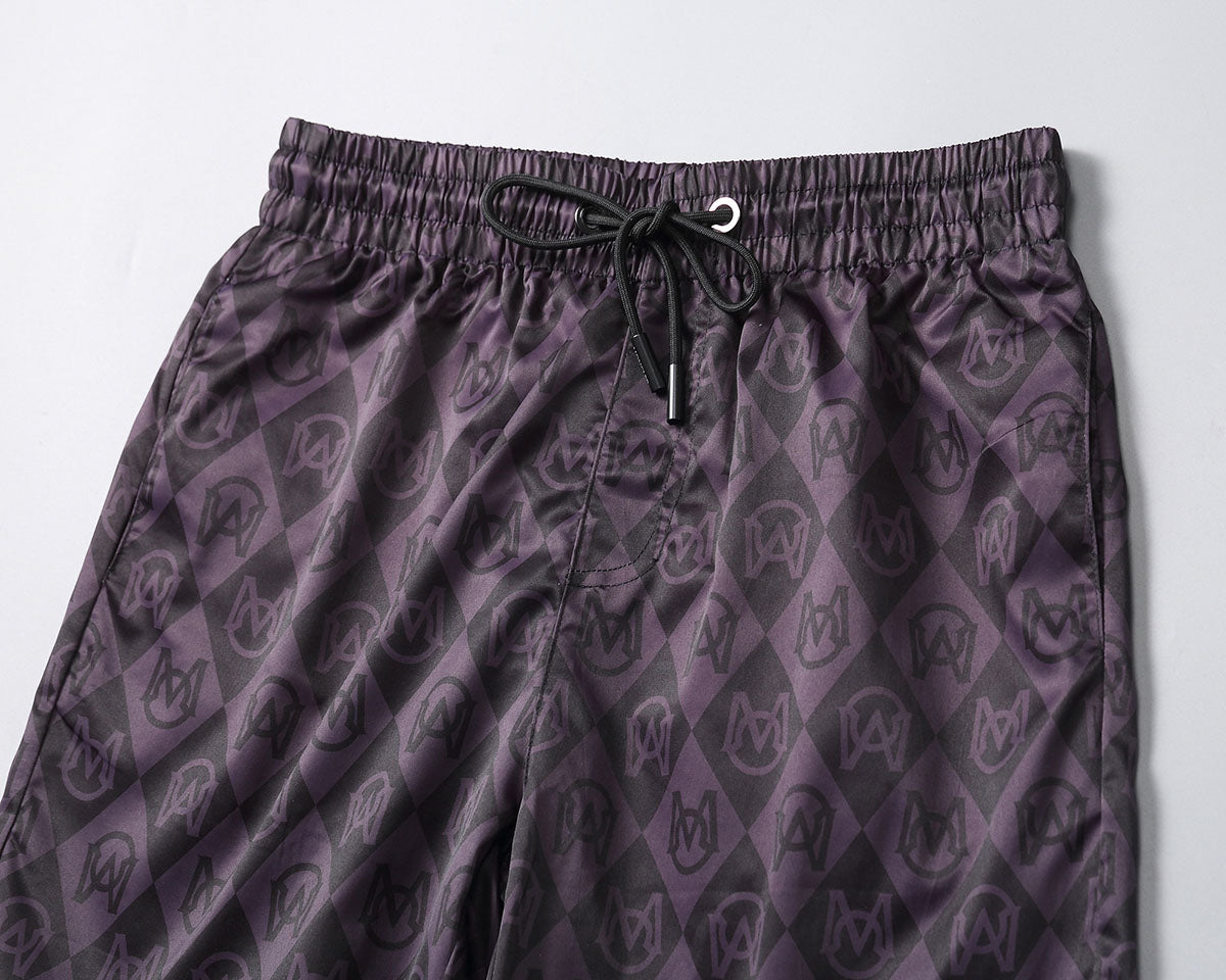 Black “M Pattern” Swimshorts