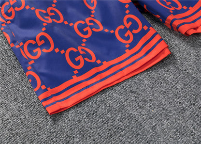 GG Pattern / Blue-Orange