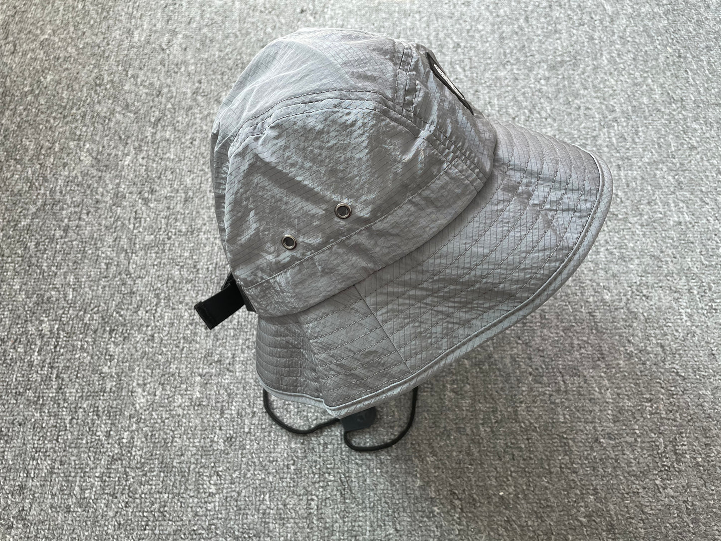Nylon type Box Logo Bucket-Hat