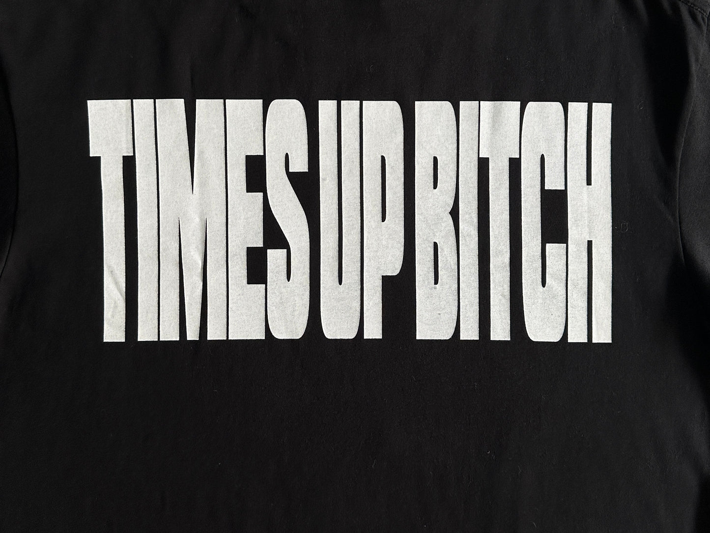 Times Up Btch Black Tee