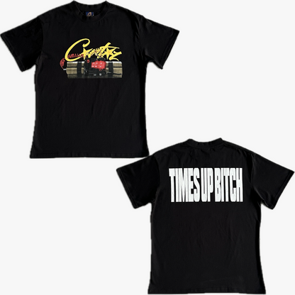 Times Up Btch Black Tee
