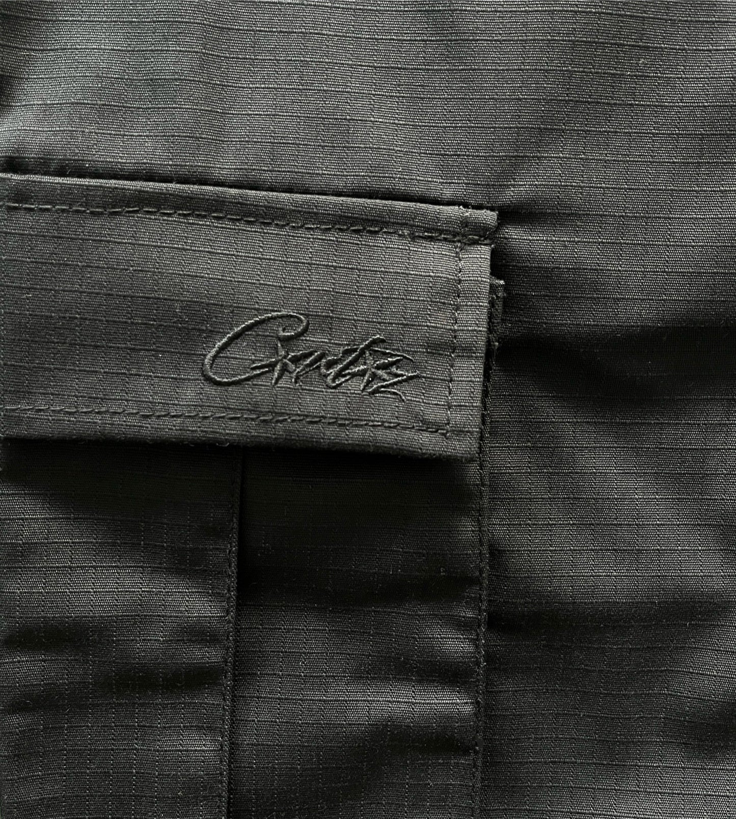 Triple Black Cargo Shorts
