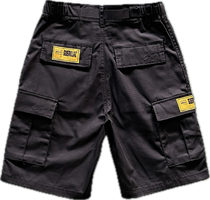 Triple Black Cargo Shorts