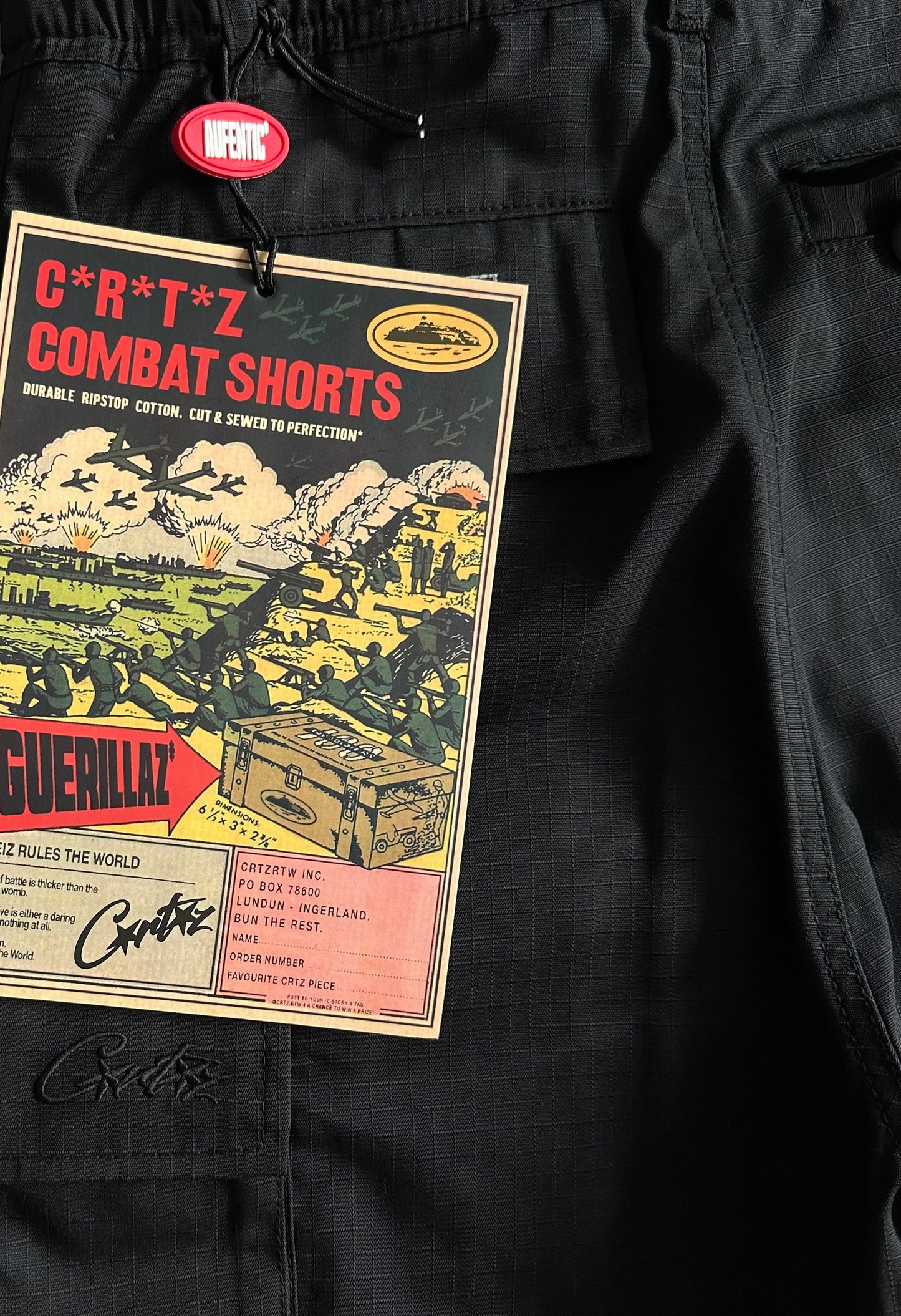 *New* Triple Black Cargo Shorts