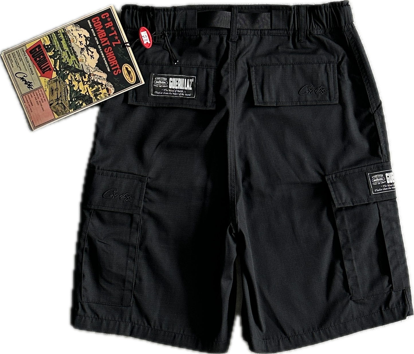 *New* Triple Black Cargo Shorts