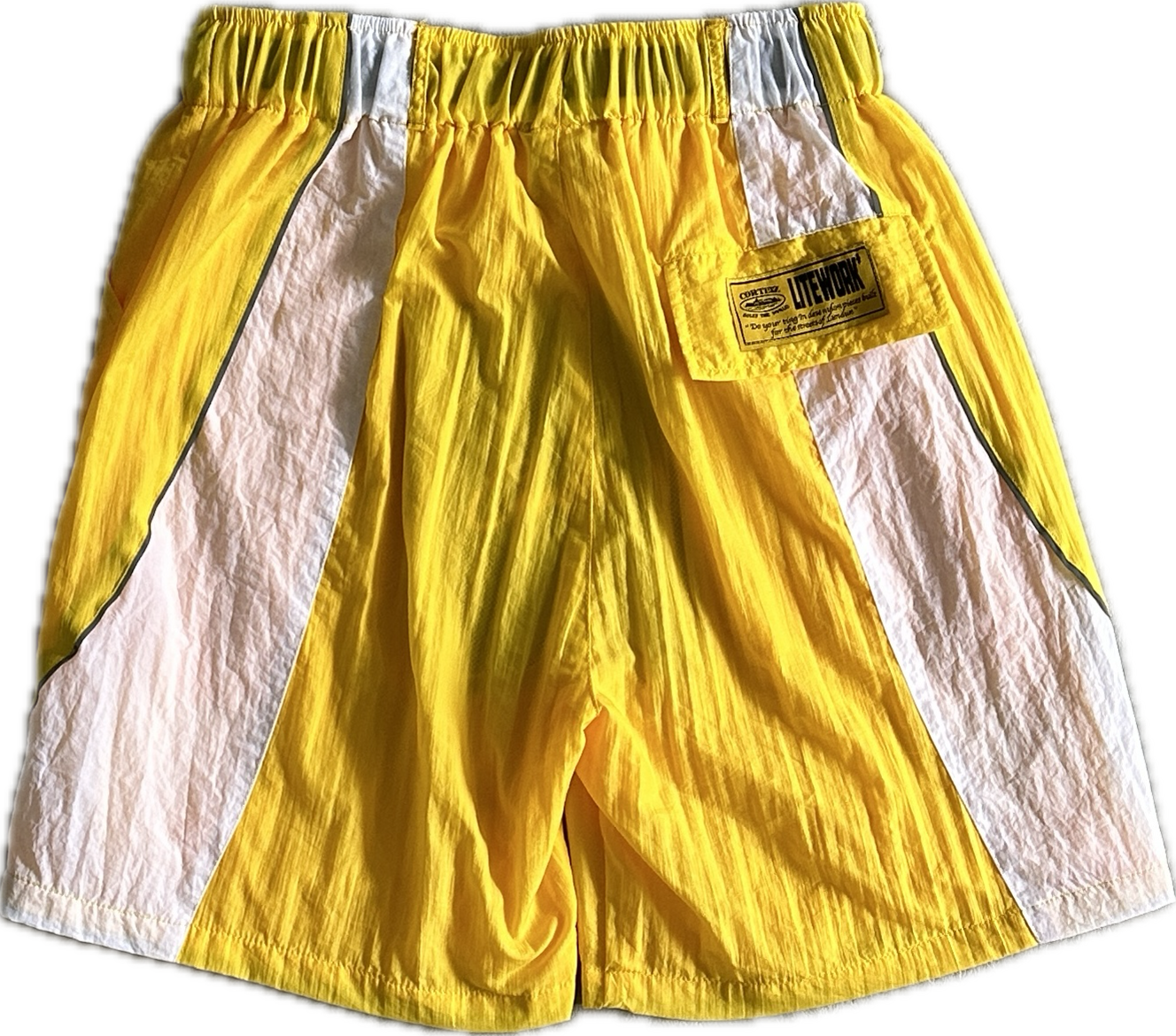Alcatraz Sun & Rain White/Yellow Shorts