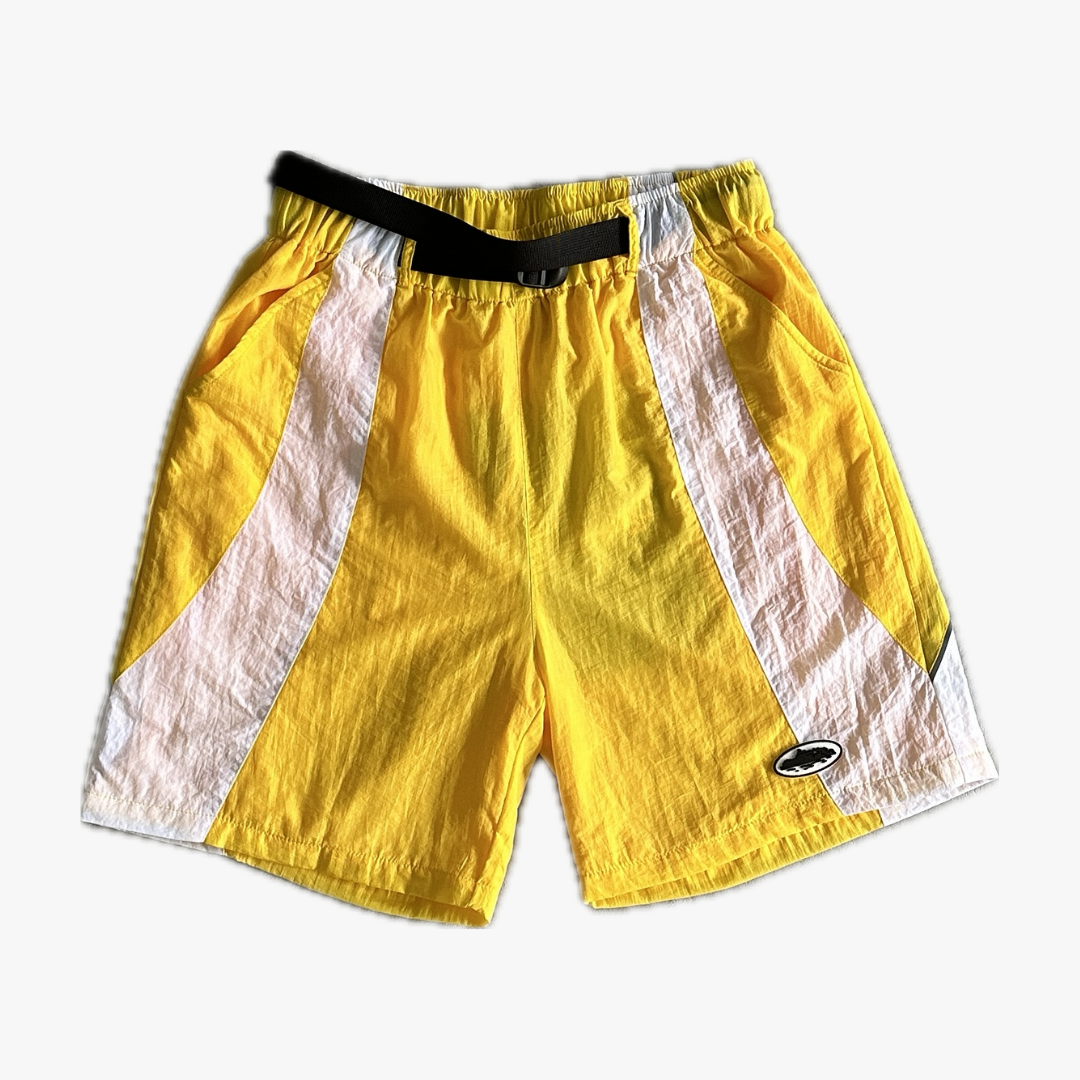 Alcatraz Sun & Rain White/Yellow Shorts