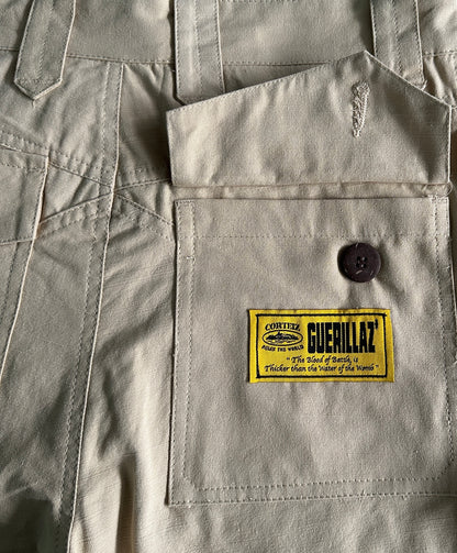 Slant Pocket Khaki Shorts