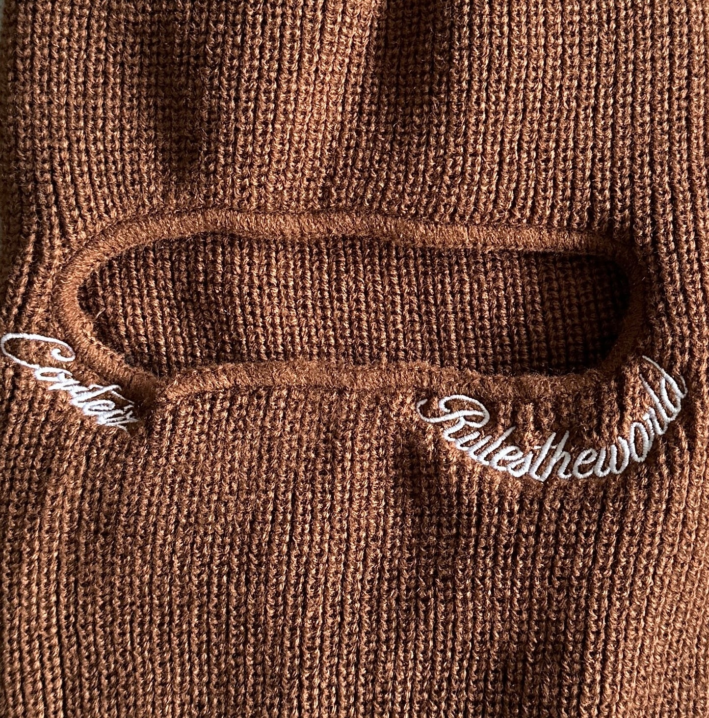 Alcatraz Rules The Word Brown Balaclava