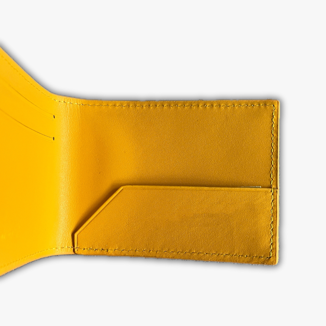 Crtz Card Holder Yellow (Genuine Leather)