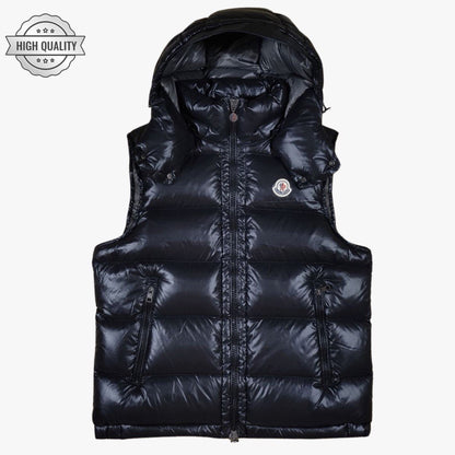 Black Vest BORMES [High Quality] Detachable Hooded Puffer Jacket