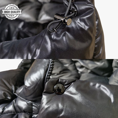 Black Vest BORMES [High Quality] Detachable Hooded Puffer Jacket