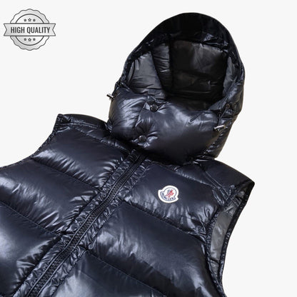Black Vest BORMES [High Quality] Detachable Hooded Puffer Jacket