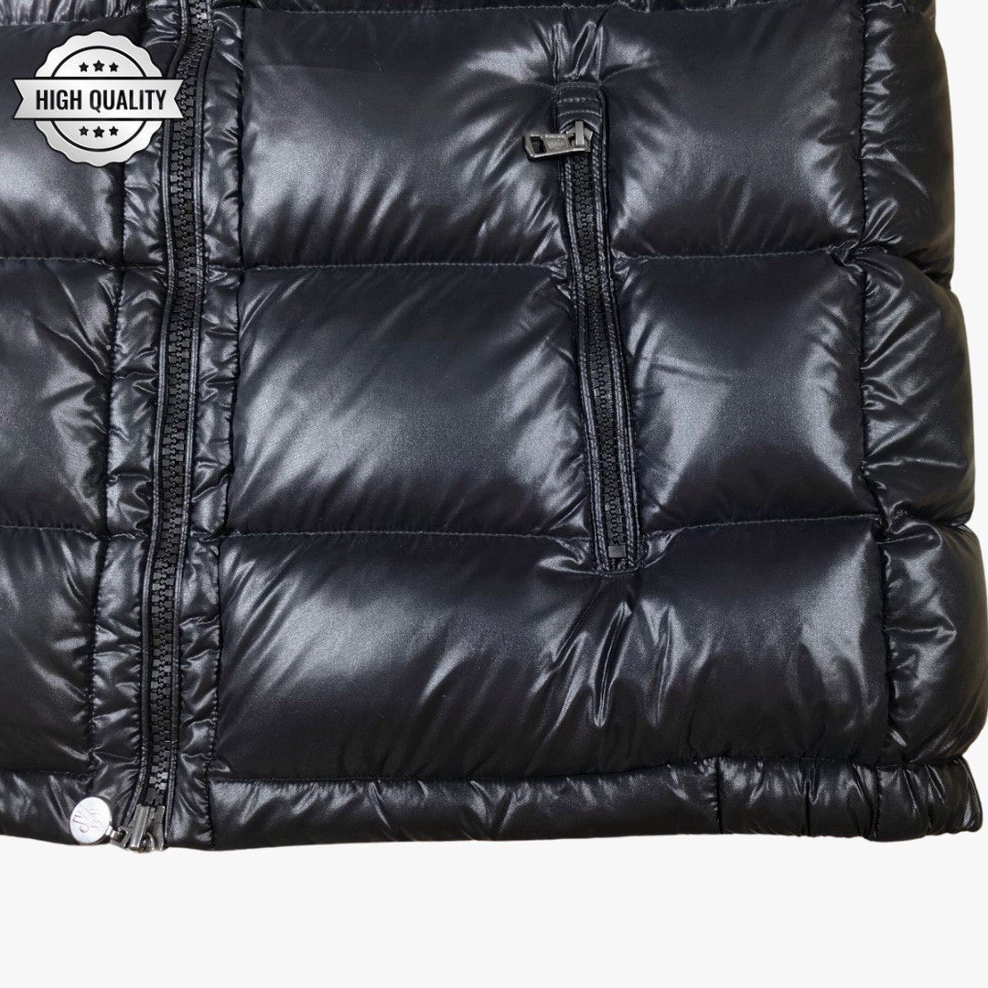 Black Vest BORMES [High Quality] Detachable Hooded Puffer Jacket