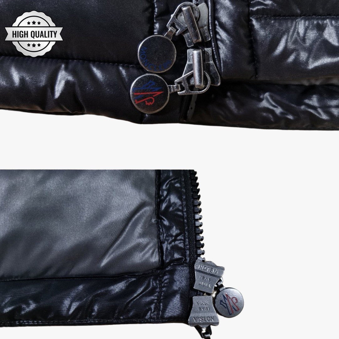 Black Vest BORMES [High Quality] Detachable Hooded Puffer Jacket