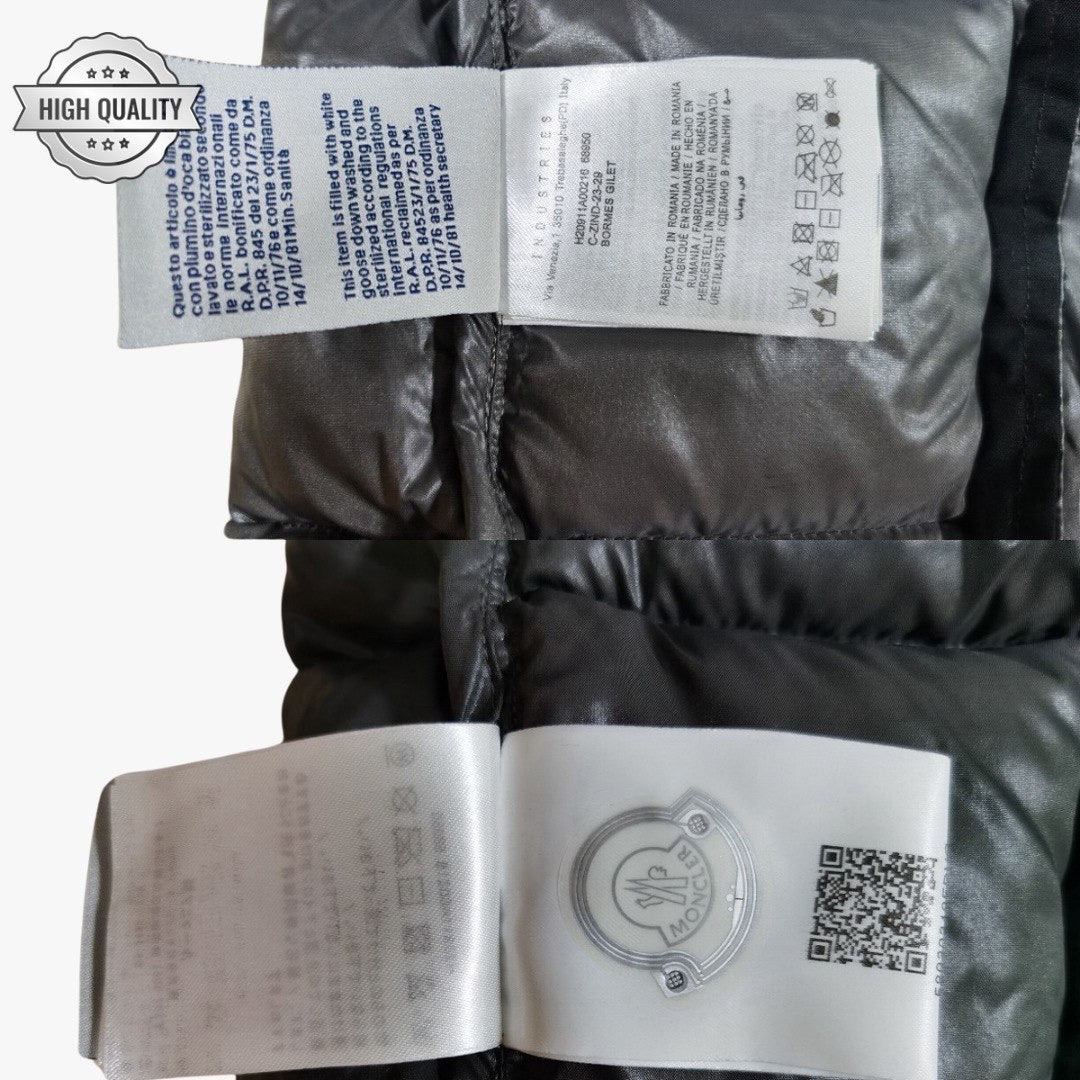 Black Vest BORMES [High Quality] Detachable Hooded Puffer Jacket