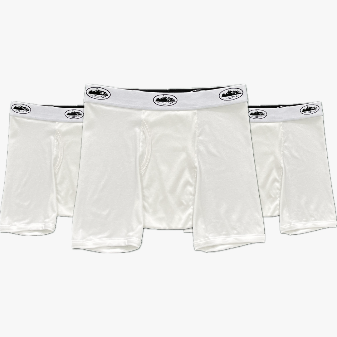 Alcatraz 3-Pack Boxers | White