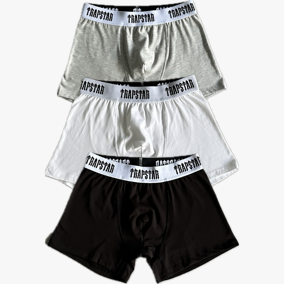 Trpstar 3-Pack Boxers | Black/Gray/White