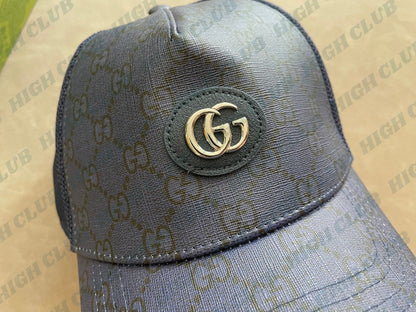 Appliquéd Coated-Canvas Baseball Cap | Navy Blue