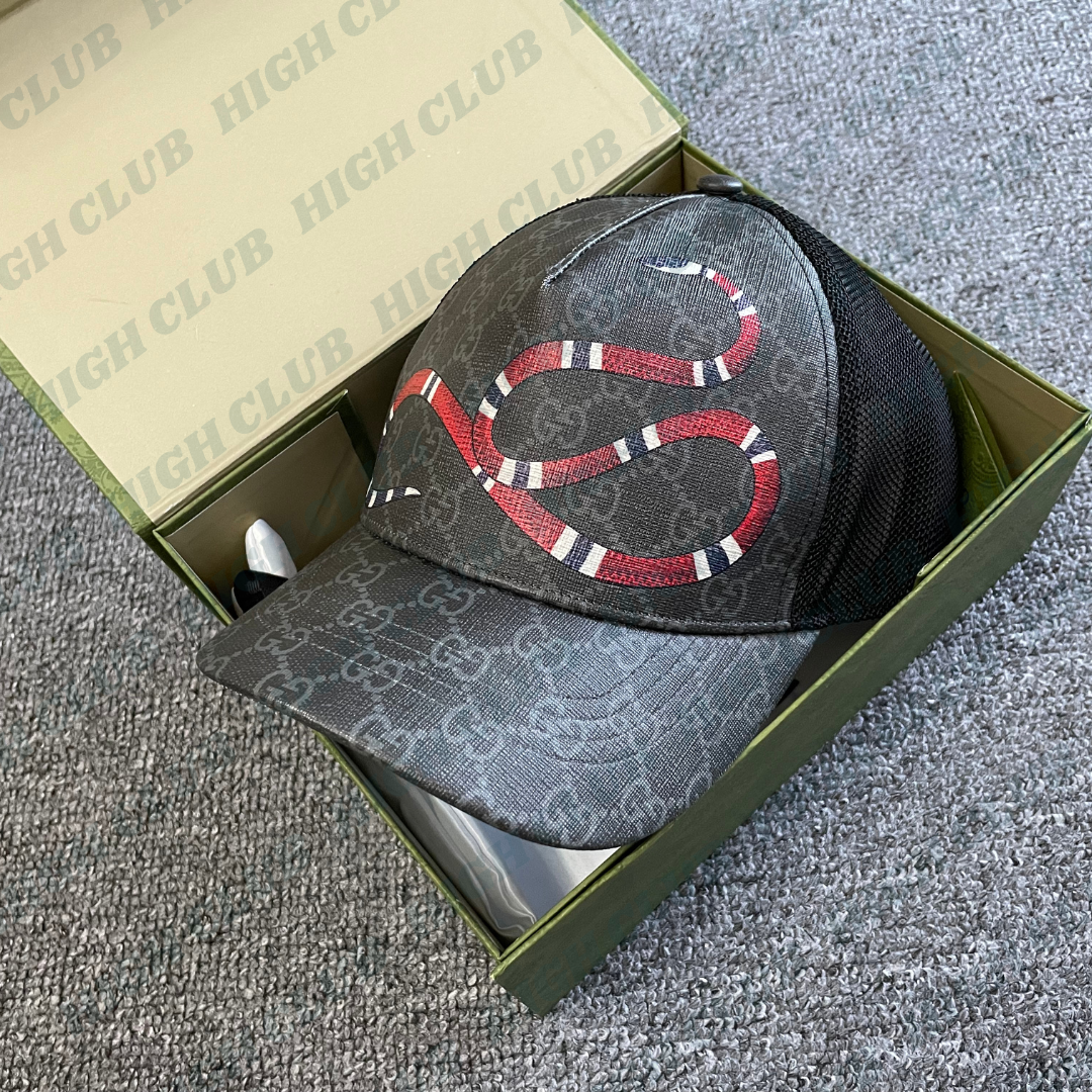 King Snake Cap | Black / Beige