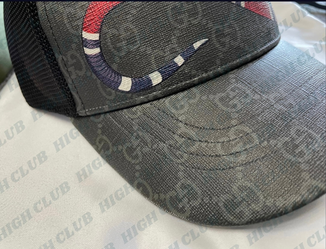King Snake Cap | Black / Beige