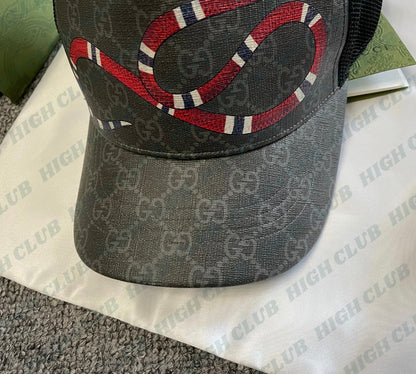 King Snake Cap | Black / Beige