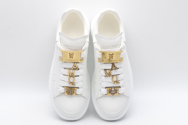 All White with Gold Plates