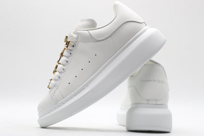 All White with Gold Plates