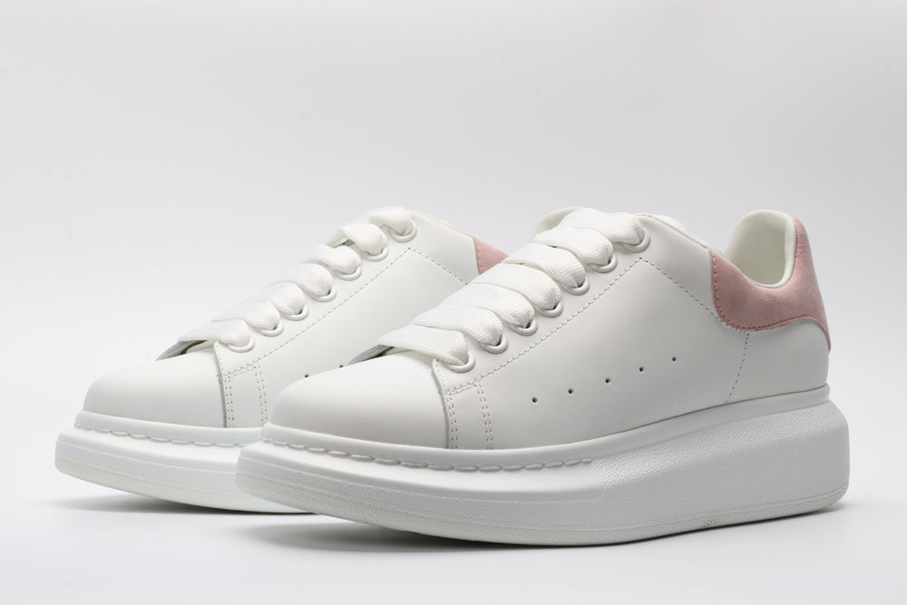 All White / Pink Suede Tail