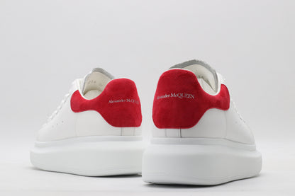 All White / Red Suede Tail