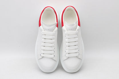 All White / Red Suede Tail