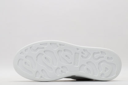 All White / Red Suede Tail