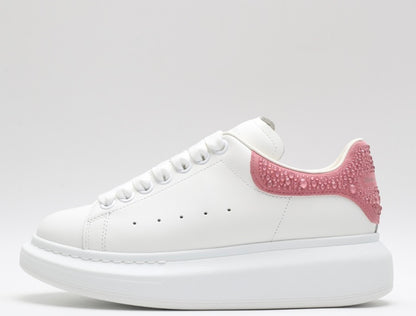 All White / Pink with Crystals Tail