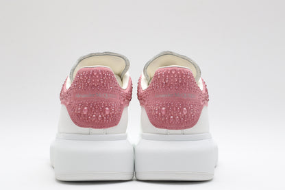 All White / Pink with Crystals Tail