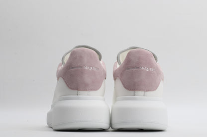 All White / Soft Pink Suede Tail