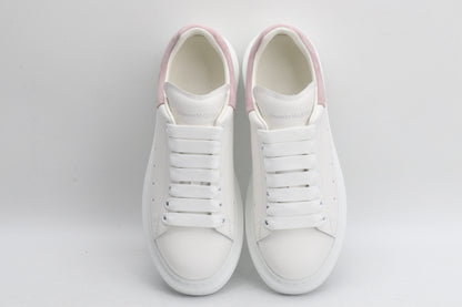 All White / Soft Pink Suede Tail